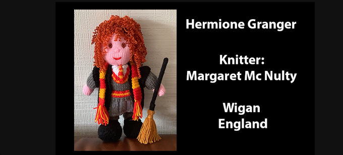 Hermione Granger Knitter Margaret McNulty Knitting Pattern by elaine ecdesigns