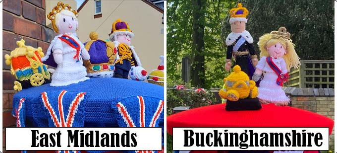 King Charles III & Camilla Queen Consort Coronation 2023 Display Pattern by Elaine https://ecdesigns.co.uk