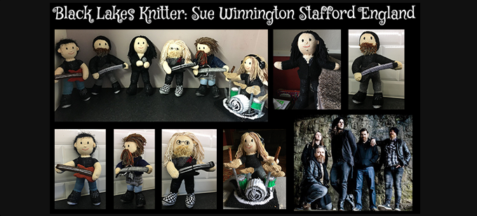 Black Lakes Knitter Sue Winnington Knitting Pattern by elaine ecdesigns