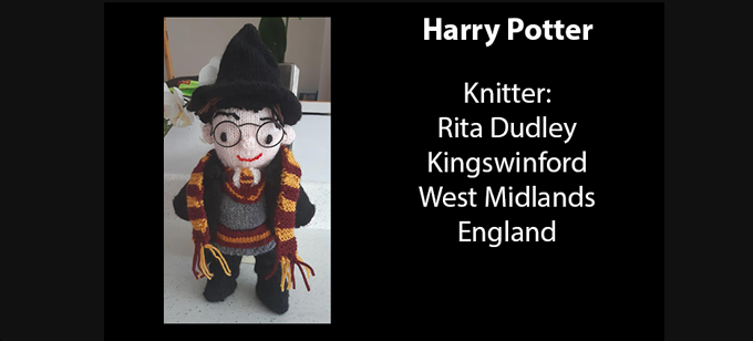 Harry Potter Knitter Rita Dudley Knitting Pattern by elaine ecdesigns