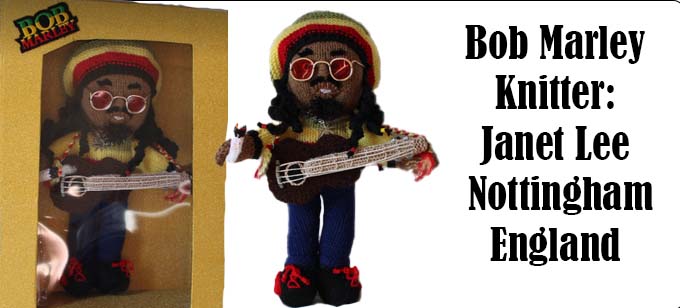 Bob Marley knitter Janet Lee - Bob Marley Knitting Pattern by Elaine https://ecdesigns.co.uk