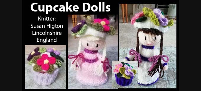 Cupcake Knitter Sue Higton Knitting Pattern by elaine ecdesigns