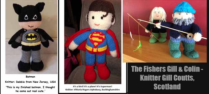 Knitter Gill Coutts  Knitting Pattern by elaine ecdesigns