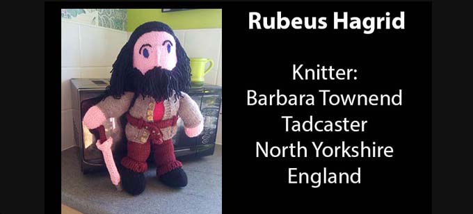 Hagrid Knitter Barbra Townsend Knitting Pattern by elaine ecdesigns