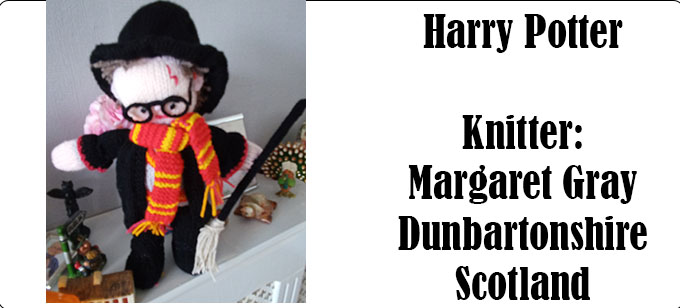 Harry Potter knitter Margaret Thompson Knitting Pattern by Elaine https://ecdesigns.co.uk