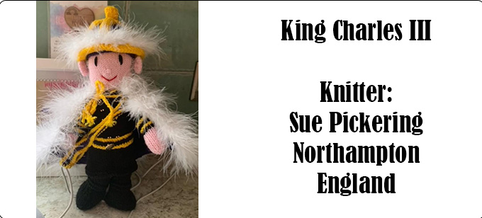 Knitter Sue Pickering - Knitting Pattern by Elaine https://ecdesigns.co.uk