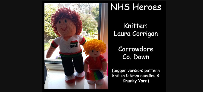 Nurse Knitter Laura CorriganKnitting Pattern by elaine ecdesigns