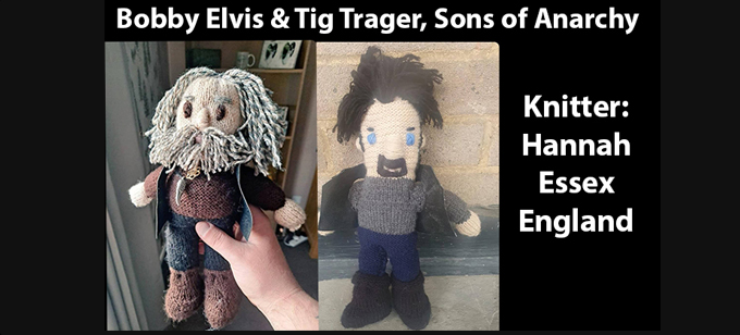 The Rockers Knitter Hannah Knitting Pattern by elaine ecdesigns