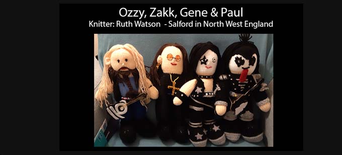  Ozzy & Zakk Knitter Ruth Watson Knitting Pattern by elaine ecdesigns