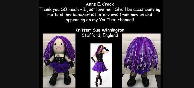  Knitter Sue Winnington  Knitting Pattern by elaine ecdesigns